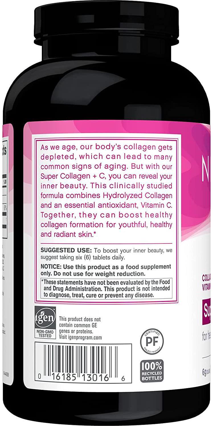 NeoCell Super Collagen + C 6, 000mg Collagen Types 1 and 3 Plus Vitamin C - 360 Tablets (Packaging May Vary)