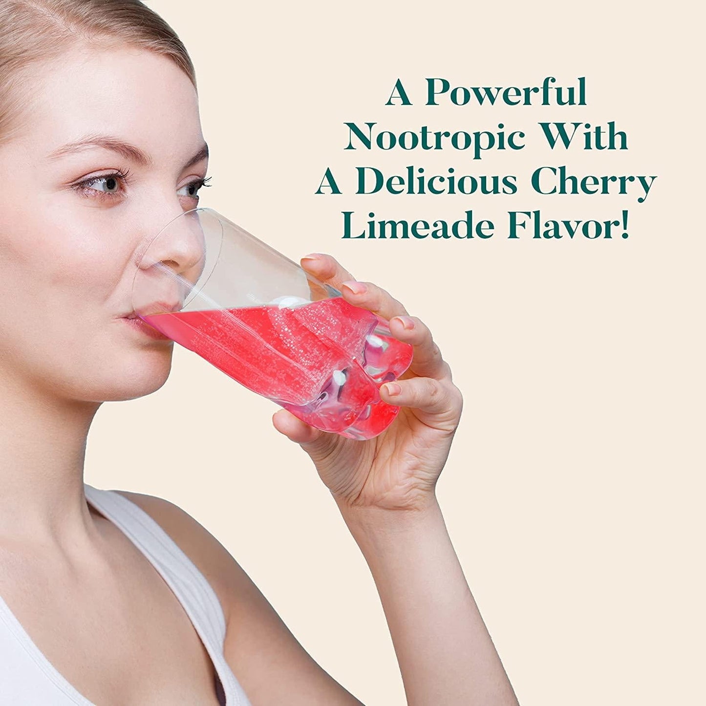 Neuriva Brain + Energy Effervescent Tablets, Nootropic Brain Supplement for Focus and Concentration with Neurofactor, Vitamin B12 and Caffeine for an Energy Boost*, (30ct Box), Cherry Lemonade