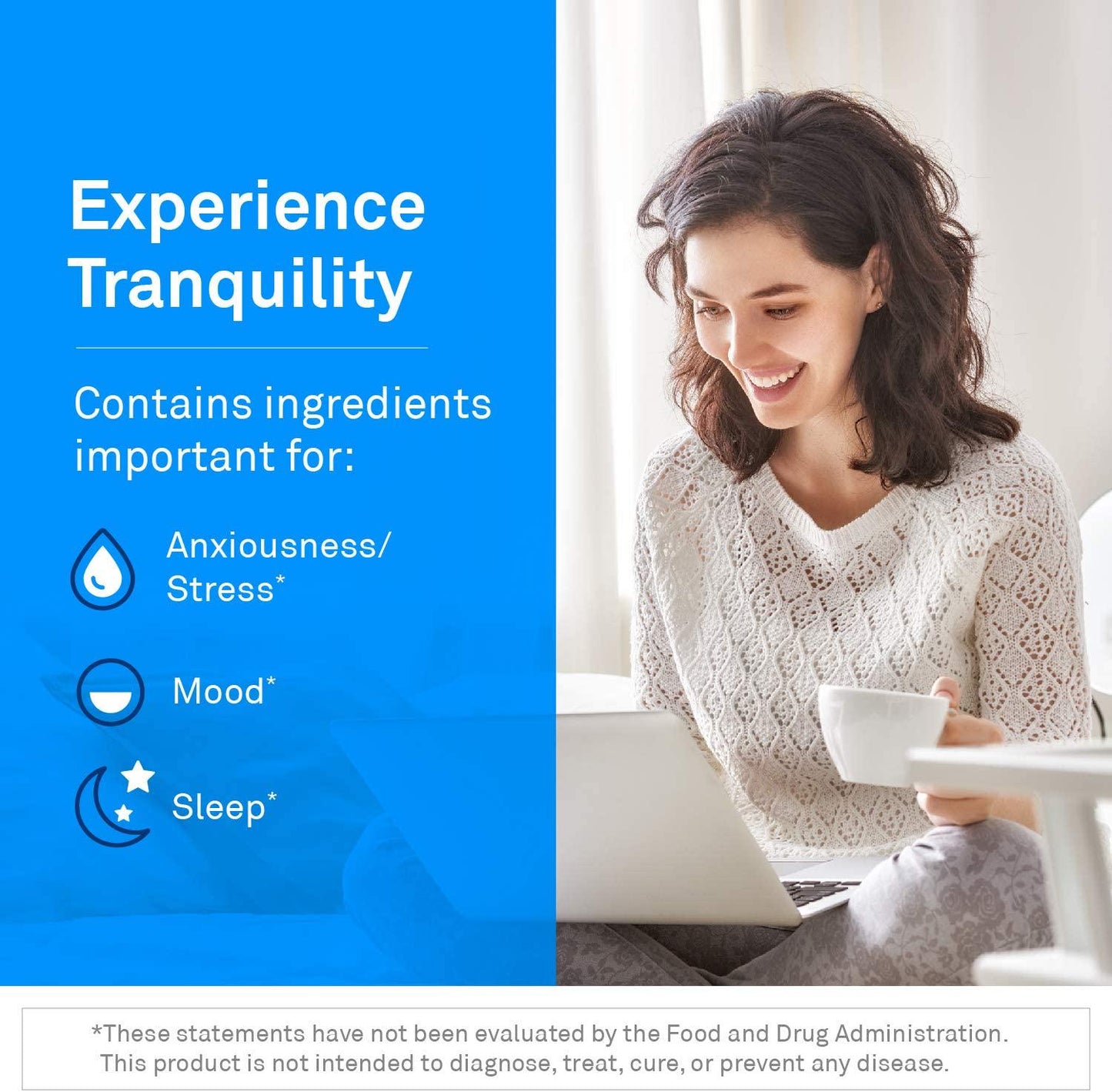 NeuroScience TravaGen - Theanine + Tryptophan Mood Supplement with Folate, Vitamin B6 + B12 - Helps Improve Mood and Reduce Stress + Anxiousness (120 Tablets)