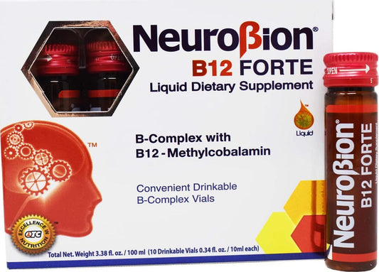 Neurobion B12 Forte 10 Vials x 10 ml packaging may vary