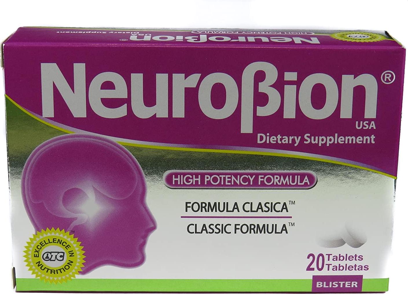 Neurobion Classic 20 Tablets Vitamin B Energy Booster - Formula Clasica