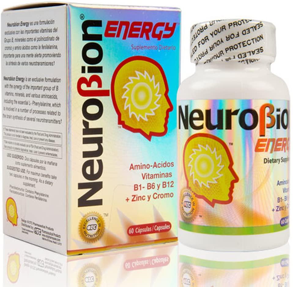 Neurobion energy + Neurobion high potency dietary supplement special blend of amino acids, vitamins b1- b6- and b12 + zinc