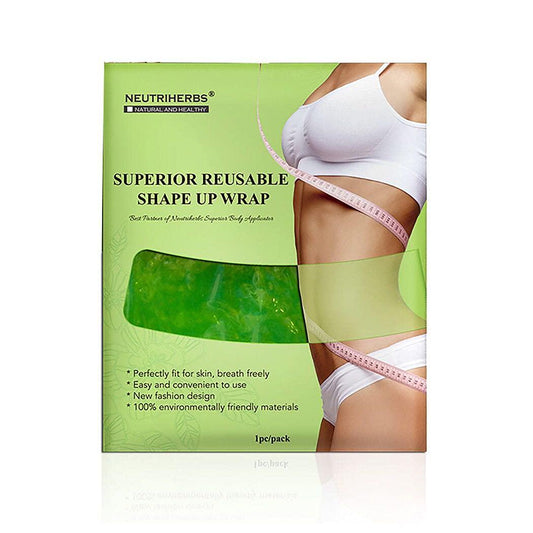 Neutriherbs Superior Reusable Shape Up Wrap - Boost The Effects of Your Herbal Body Applicator - for Smooth Skin and Toned Stomach - Reduces Cellulite and Stretch Marks - Detox and Lose Inches