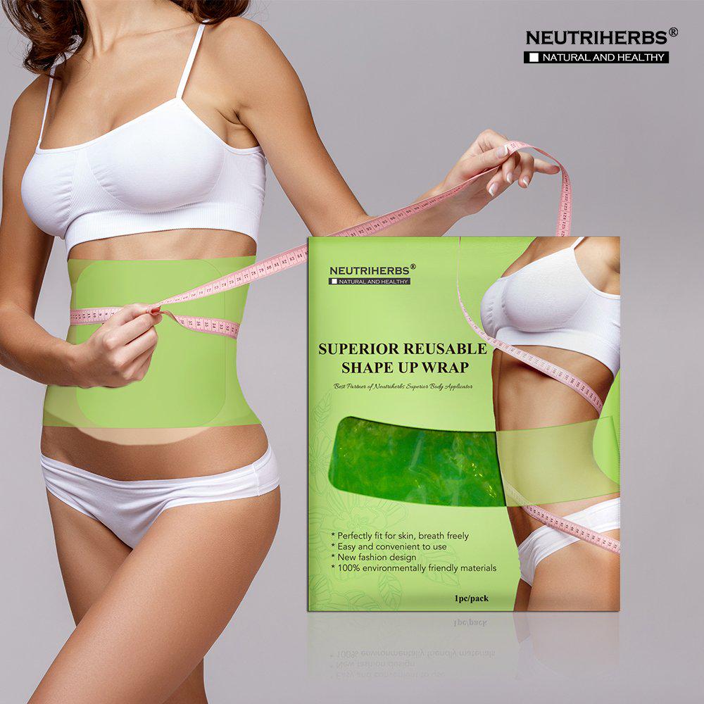 Neutriherbs Superior Reusable Shape Up Wrap - Boost The Effects of Your Herbal Body Applicator - for Smooth Skin and Toned Stomach - Reduces Cellulite and Stretch Marks - Detox and Lose Inches