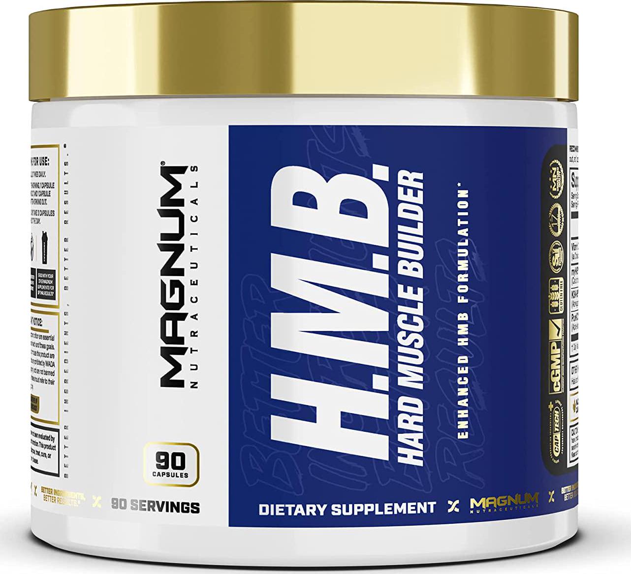 New Magnum Nutraceuticals Quattro Vanilla 2lb Shake Series with Hard Muscle Builder HMB Capsules