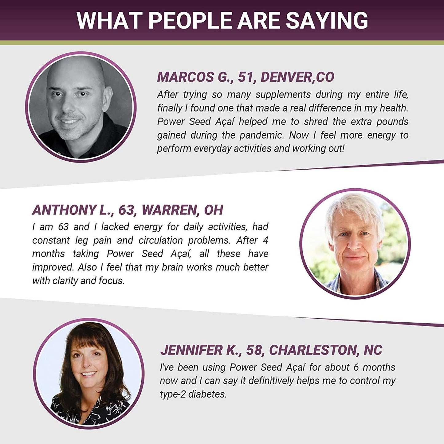 New Patented Blood Flow and Nitric Oxide Booster Supplement -Organic Açaí Seed Extract -100% Vasodilation - 50 X More Antioxidants- 60 Capsules