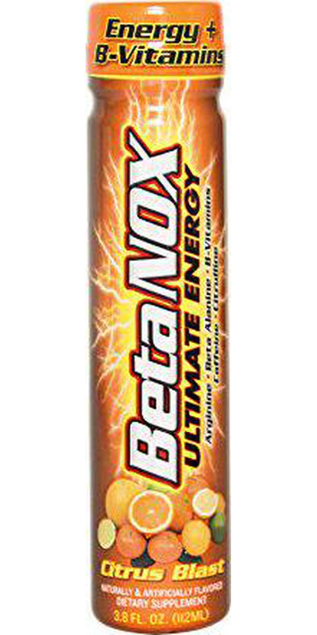 New Whey Beta NOX Liquid Ultimate Pre Workout Drink, Citrus Blast, 112ml