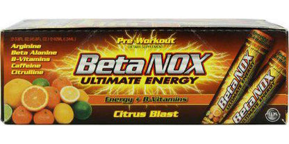 New Whey Beta NOX Liquid Ultimate Pre Workout Drink, Citrus Blast, 112ml