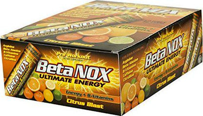 New Whey Beta NOX Liquid Ultimate Pre Workout Drink, Citrus Blast, 112ml