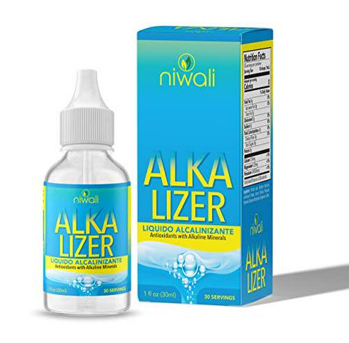Niwali Alka Lizer Antioxidants Alkaline Mineral Drops 1Oz, Electrolyte Water Drops Liquid Magnesium Supplement with Potassium, Unflavored, pH Balance, 30 Servings