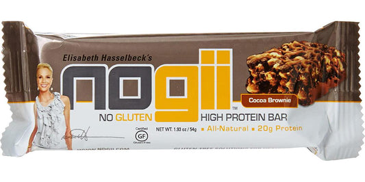 NoGii High Protein Nutritional Bar, Cocoa Brownie, 12 Count
