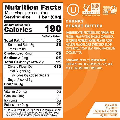 No Cow High Protein Bars, Chocolate Chip Cookie Dough 12 Pack + Chunky Peanut Butter Protein Bar 6 Pack, 21g Plant Based Vegan Protein, Keto Friendly, Low Sugar, Low Carb, Low Calorie, Gluten Free