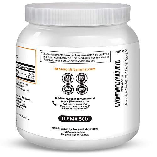 Non Acidic Vitamin C Powder Sodium Ascorbate Non GMO Soluble Fine Crystals - Healthy Immune System, Antioxidant and Cell Protection - 1 Kilogram (2.2 lbs, 35.3 Ounces)