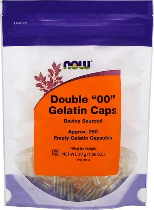 Now Foods '00' Gel Capsules, 250 Count