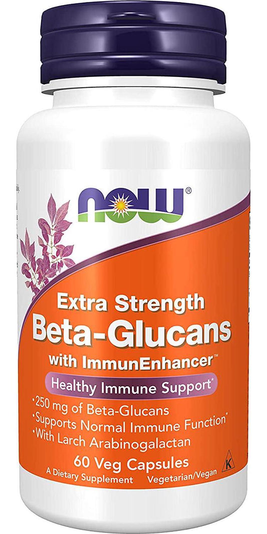Now Foods Beta 1,3/1, 6 Glucan with Immunenhancer Veg Capsules, 60 Count