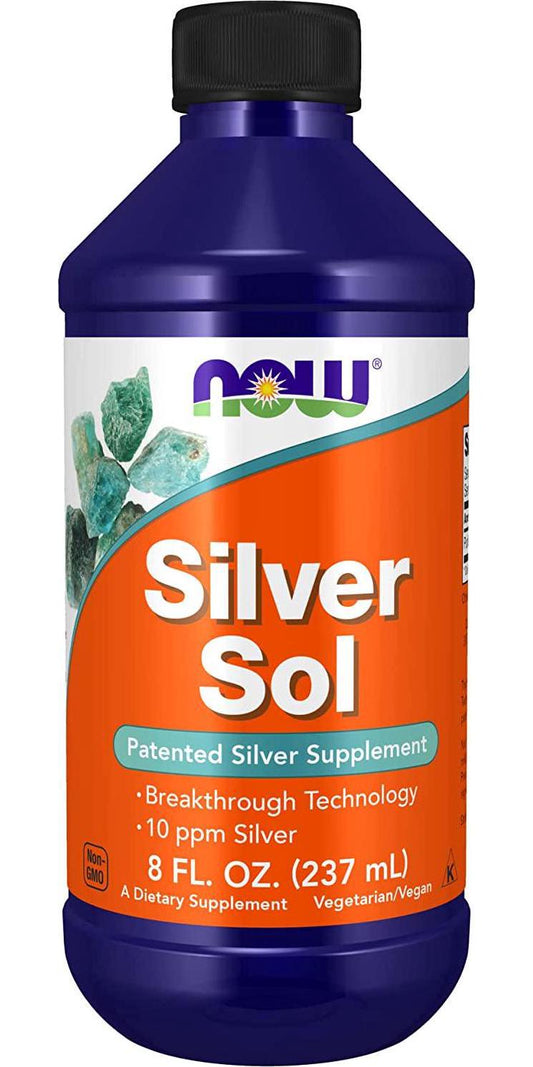 Now Foods Silver Sol 10 PPM Liquid, 8 Ounce