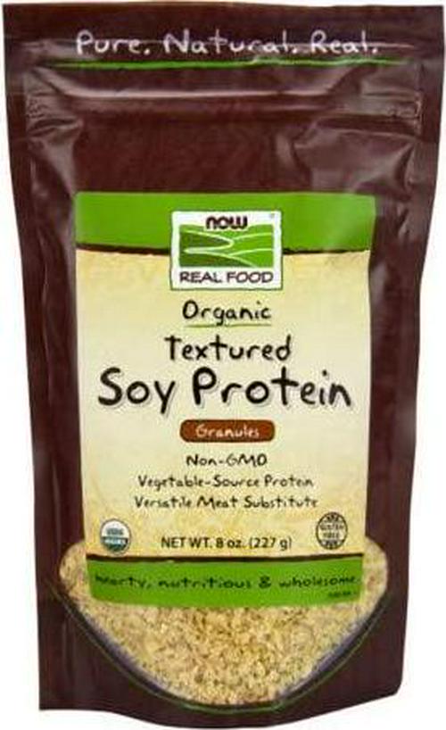 Now Foods Textured Soy Protein Granules-Certified Organic, 8 OZ (Pack of 3)
