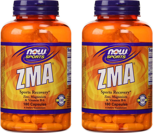 Now Sports ZMA Sports Recovery, 180 capsules, pack of 2