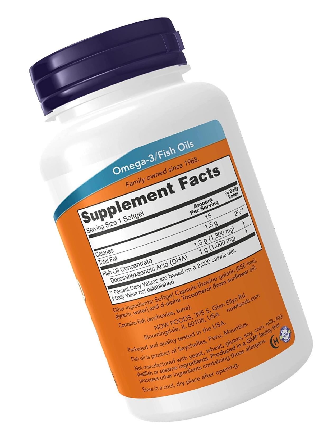 Now Supplements Dha 1000 mg brain support, softgels, 90 Count