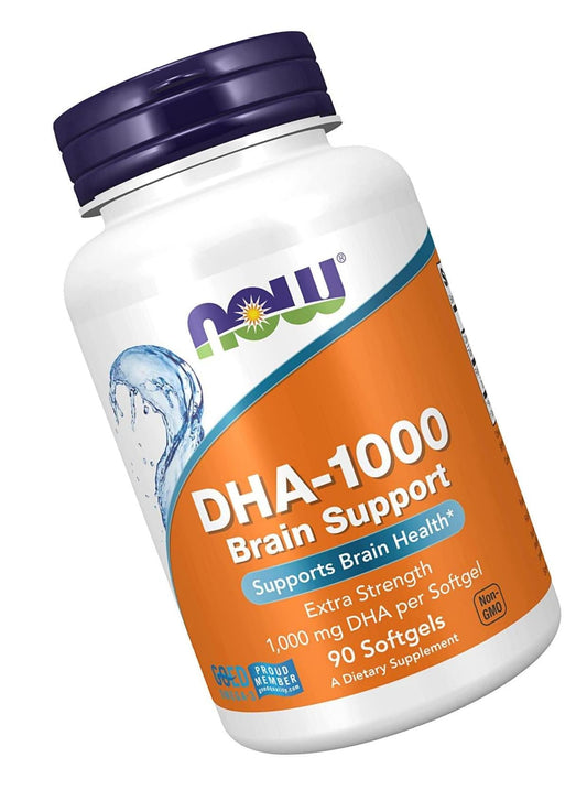 Now Supplements Dha 1000 mg brain support, softgels, 90 Count