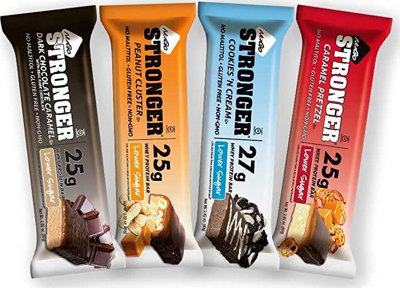 NuGo Stronger Peanut Cluster, 23g Whey Protein, 10g Fiber, Gluten Free, (pack of 12)