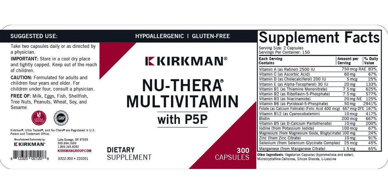 Nu-Thera with 50 mg P-5-P - Hypoallergenic