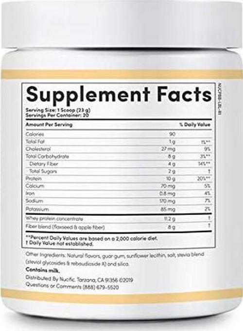 NucificÂ PrebioBoost Daily Prebiotic Protein Powder, 16.2 Ounce