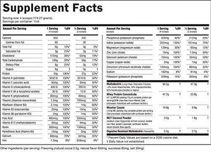 NutraBio Extreme Mass - 53G Protein - Advanced Anabolic Muscle Mass Gainer Protein - High Calorie - Full Spectrum Amino Acid - Chocolate, 6 Pound