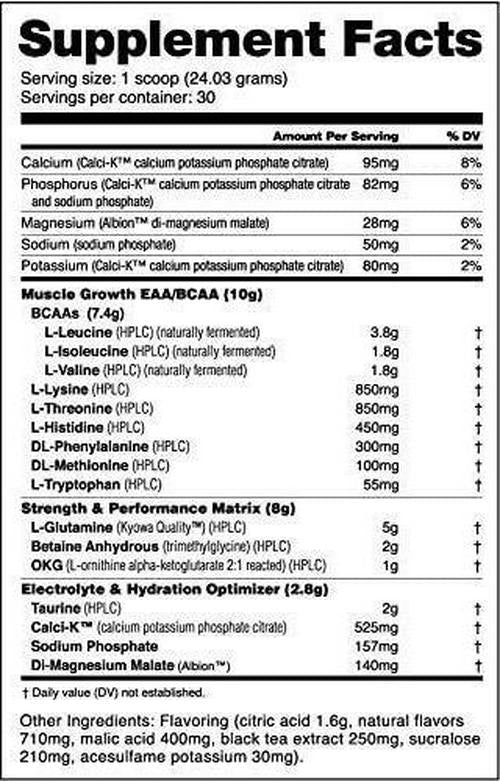 NutraBio Intra Blast - Advanced Electrolyte Performance Matrix - Amino Acid, EAA/BCAA Formula - Non-GMO, Gluten Free, Intra and Pre Workout Powder - 30 Servings - Sweet Tea
