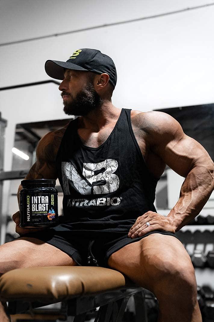 NutraBio Intra Blast - Advanced Electrolyte Performance Matrix - Amino Acid, EAA/BCAA Formula - Non-GMO, Gluten Free, Intra and Pre Workout Powder - 30 Servings - Strawberry Lemon Bomb