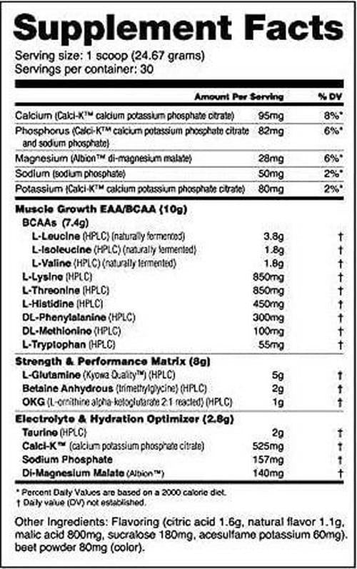NutraBio Intra Blast - Advanced Electrolyte Performance Matrix - Amino Acid, EAA/BCAA Formula - Non-GMO, Gluten Free, Intra and Pre Workout Powder - 30 Servings - Strawberry Lemon Bomb