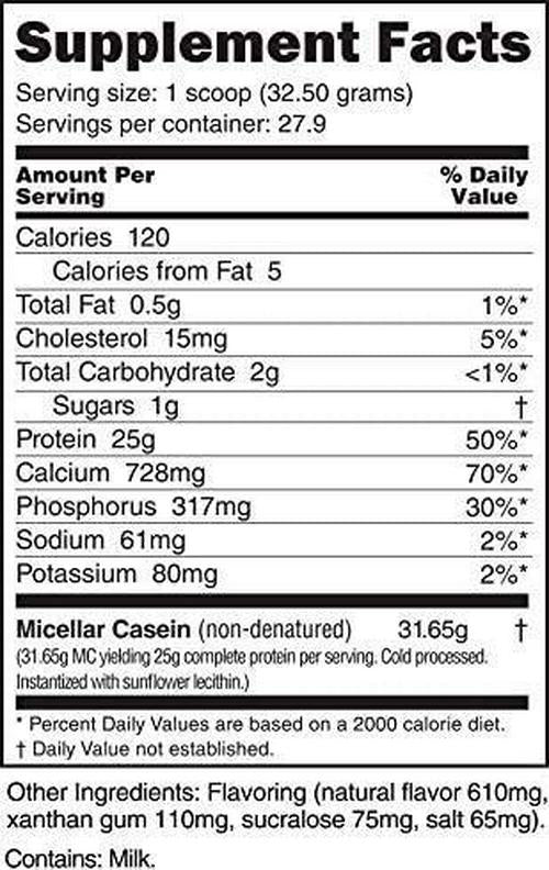 NutraBio Micellar Casein - Protein Powder, 2 lbs Alpine Vanilla - Slow Digesting - Muscle Growth - Essential Amino Acids - Non-GMO - Gluten and Soy Free