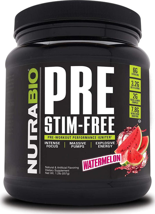 NutraBio PRE Stim Free V5 - (Watermelon)