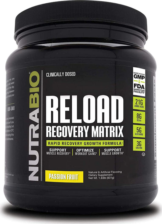 NutraBio Reload - 30 Servings (Passion Fruit)