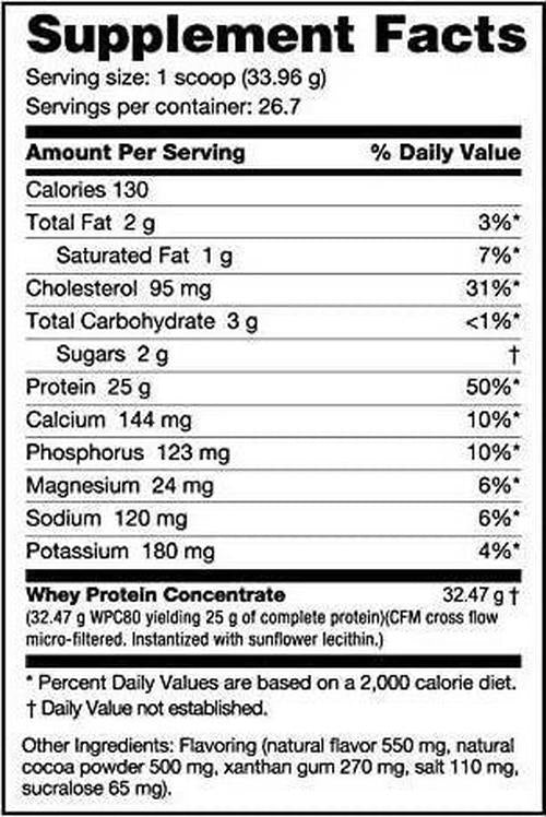 NutraBio - Whey Protein Concentrate Powder Chocolate - 2 lbs.