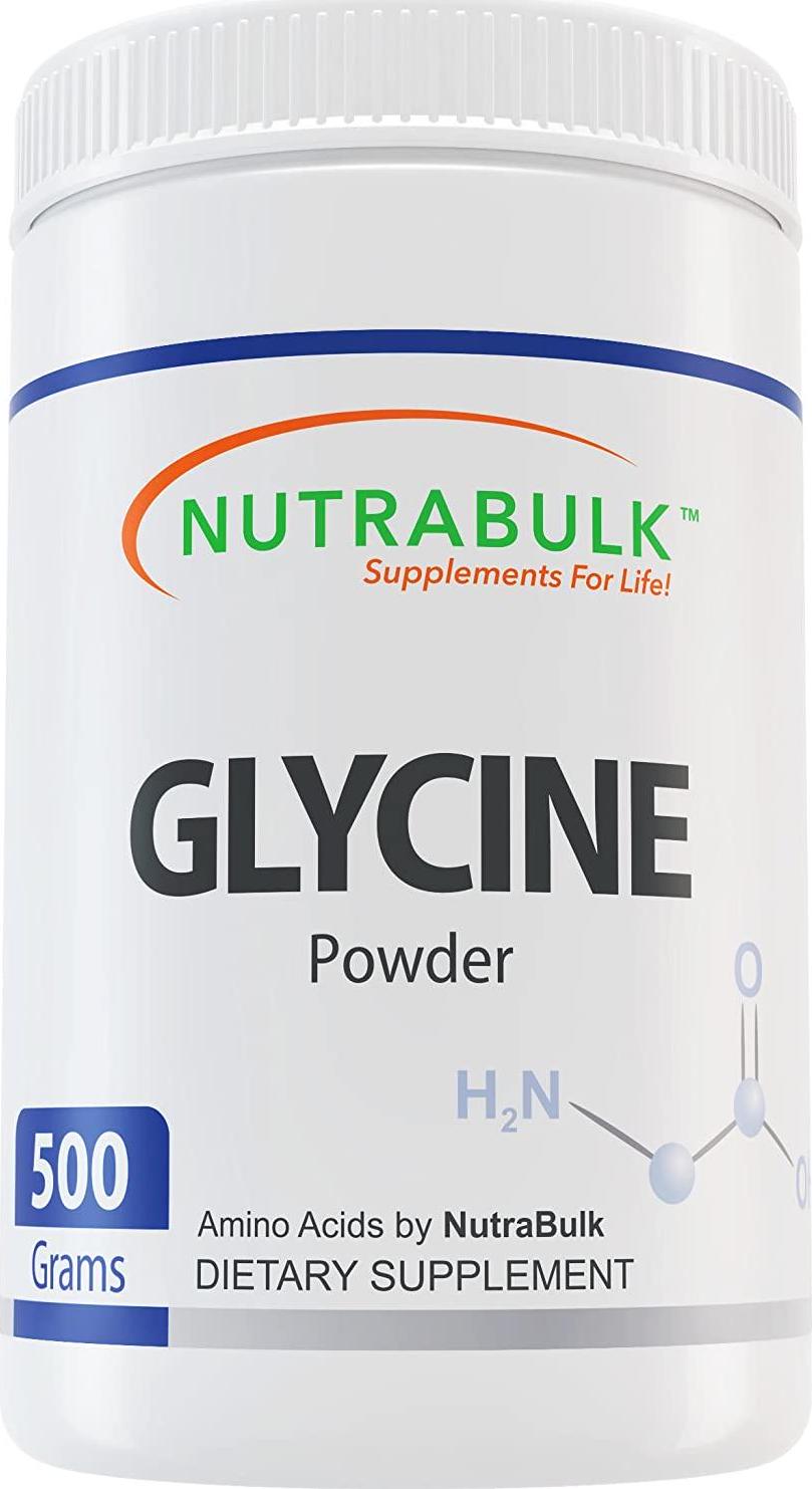 NutraBulk Glycine Amino Acid Powder - 500 Grams (1.1lbs)
