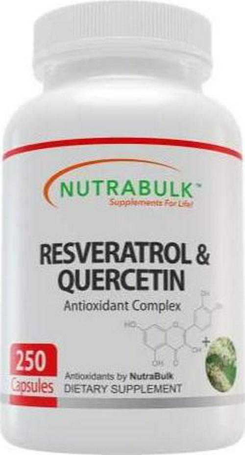 NutraBulk Resveratrol 250mg / Quercetin 120mg Capusules 250 Count