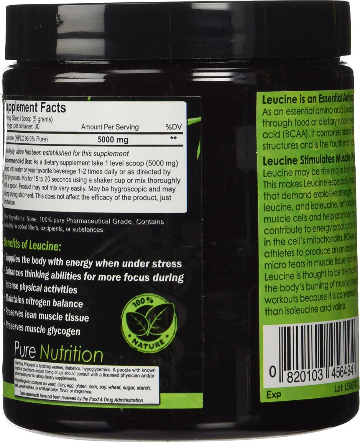 NutraKey Leucine, 150 Gram