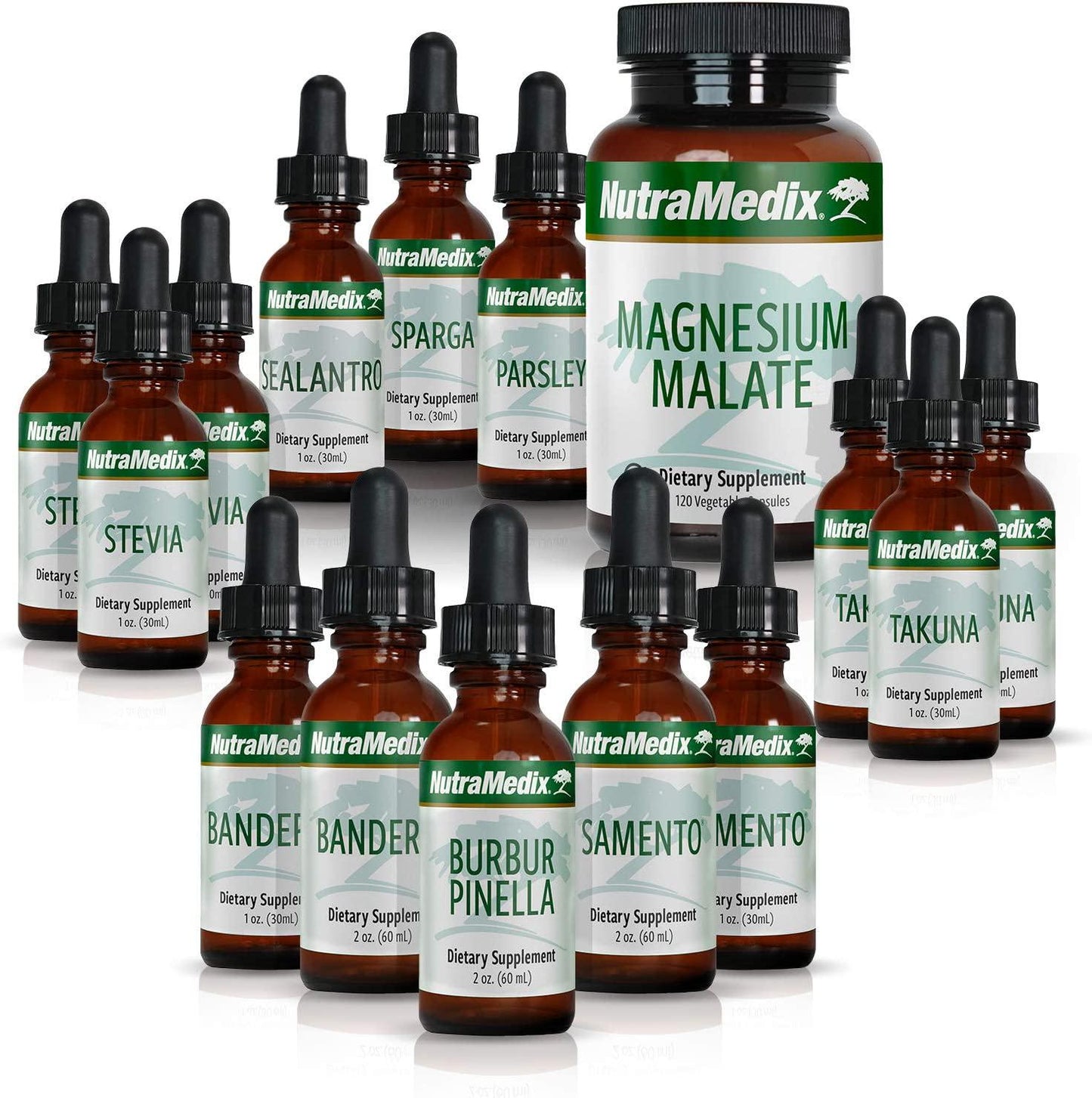 NutraMedix Cowden Support Program Month 2 - Bioavailable Herbal Detox Protocol Including Banderol, Burbur-Pinella, Samento Cat's Claw Tincture and More - Supports Immune System (15 Piece Set)