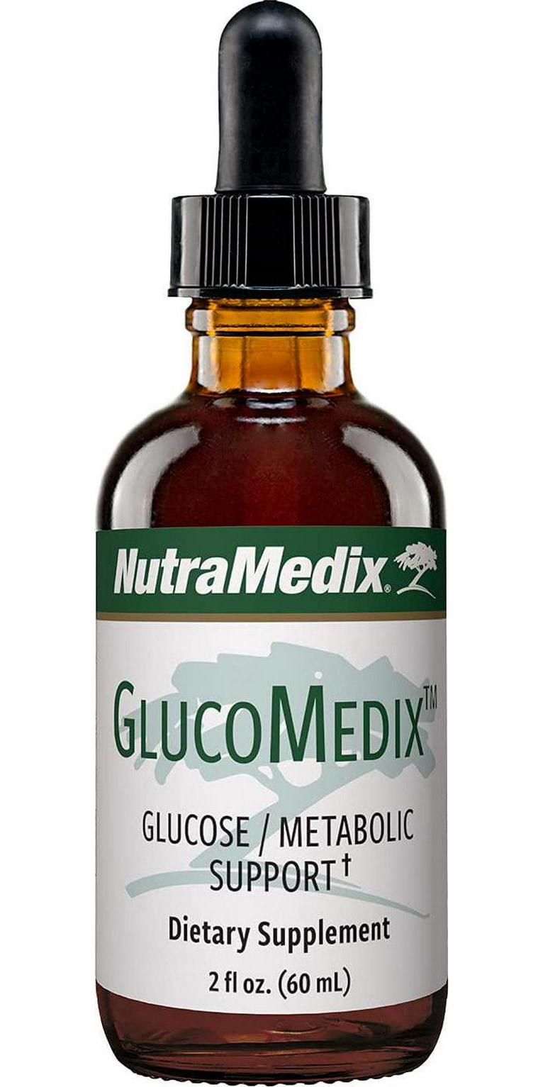 NutraMedix GlucoMedix - Bioavailable Liquid Cat's Claw and Stevia Leaf Drops - Metabolic Support to Help Maintain Healthy Blood Sugar Levels - No Sugar (2oz)
