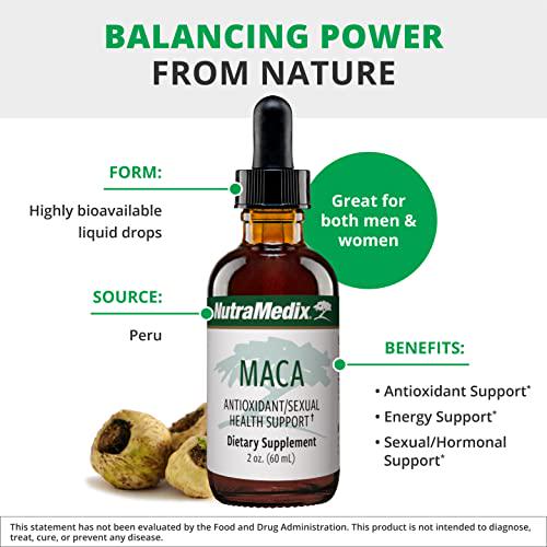 NutraMedix Maca Tincture - Peruvian Maca Root Extract Drops (2 Ounces, 60 Milliliters)