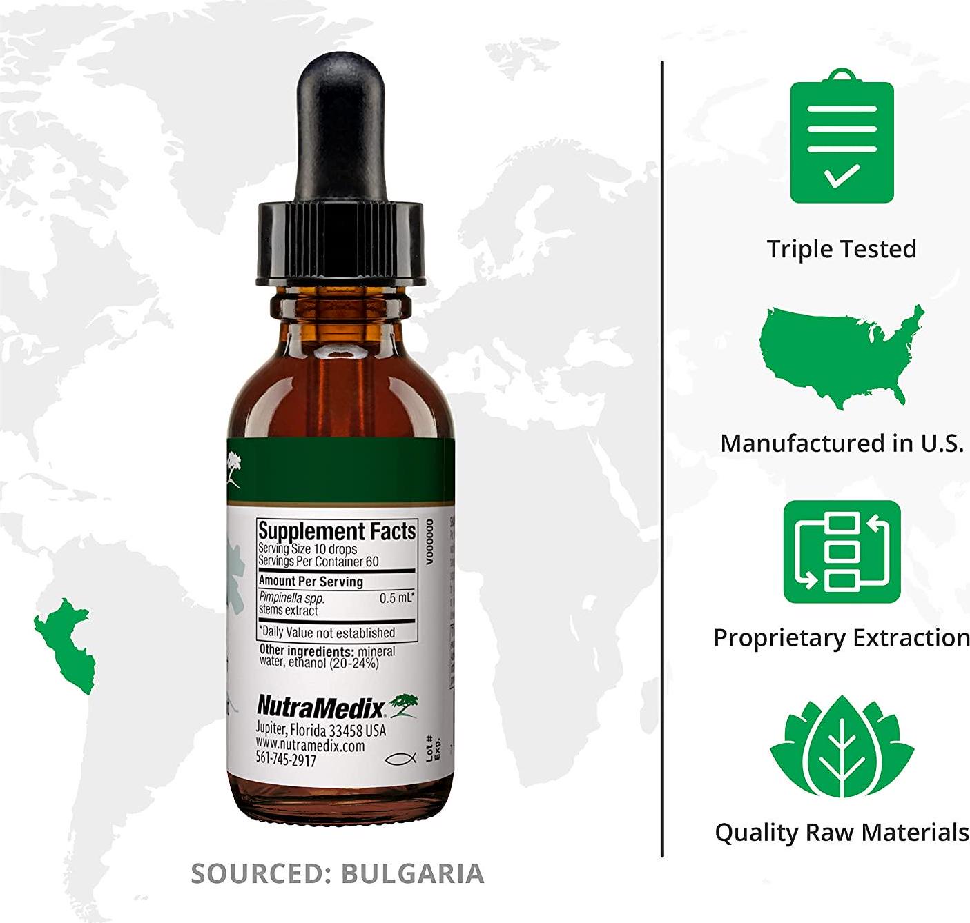 NutraMedix Pinella - Liquid Anise Drops to Help Support Detox, Cleansing, Concentration and Brain Health - Pimpinella Anisum Extract May Help to Fight 'Brain Fog (1oz / 30ml)