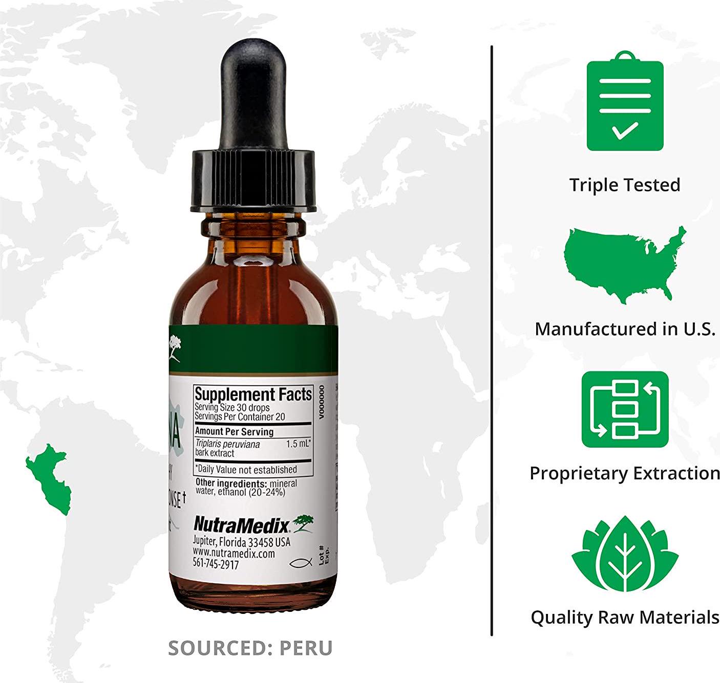 NutraMedix Tangarana Drops - Liquid Extract for Inflammatory Response and Immunity Support - Bioavailable Herbal Supplement for Microbial Support with Palo Santo Bark Liquid Extract (1oz / 30ml)