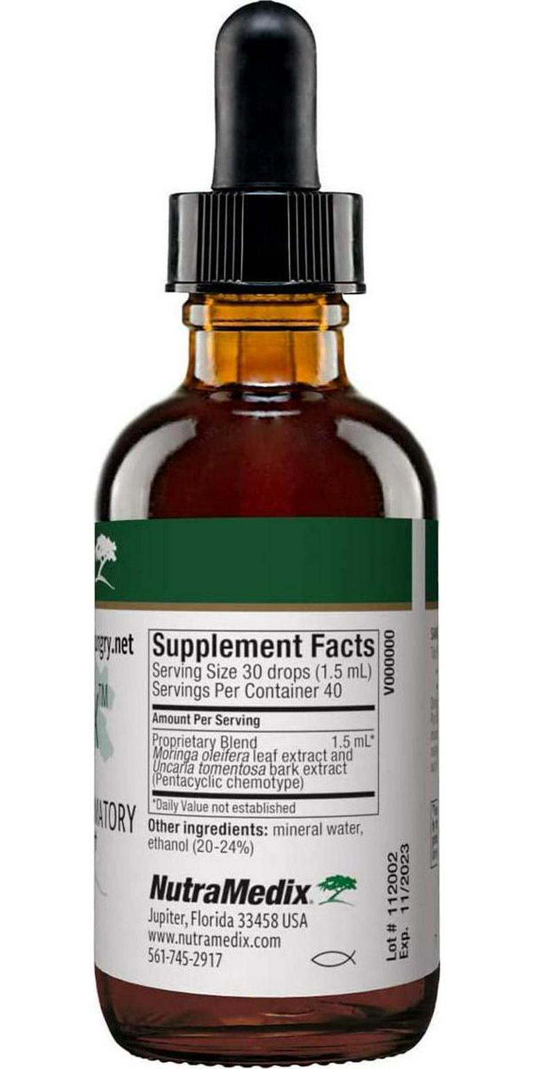 NutraMedix VitalMedix - Bioavailable Liquid Cat's Claw and Moringa Leaf Extract Tincture Drops for Immune System Support and Vitality - Liquid Herbal Supplement Tincture (2oz)