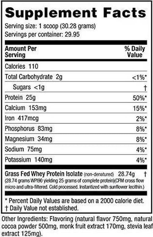 Nutrabio Grass-Fed Whey Protein Isolate 0.9kg Cookies and Cream