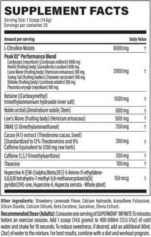Nutrabolics Supernova Infinite - Strawberry Lemonade Pre-Workout