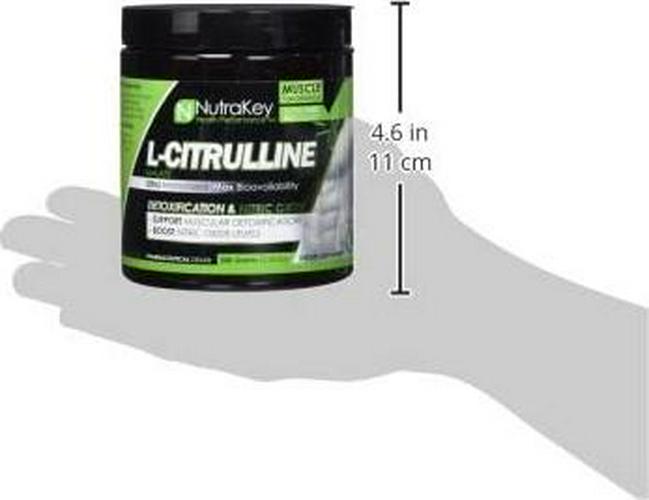 Nutrakey L Citrulline Malate Powder - Nitric Oxide Supplement Booster for Muscle Performance and Recovery, 200g