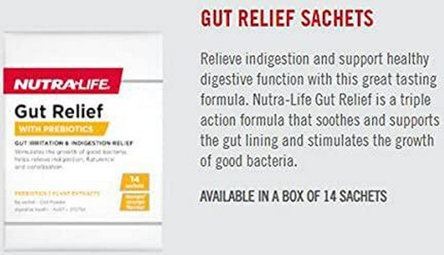 Nutralife GUT RELIEF POWDER SACHET 6g, 14 count
