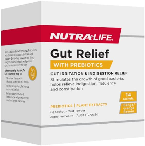 Nutralife GUT RELIEF POWDER SACHET 6g, 14 count