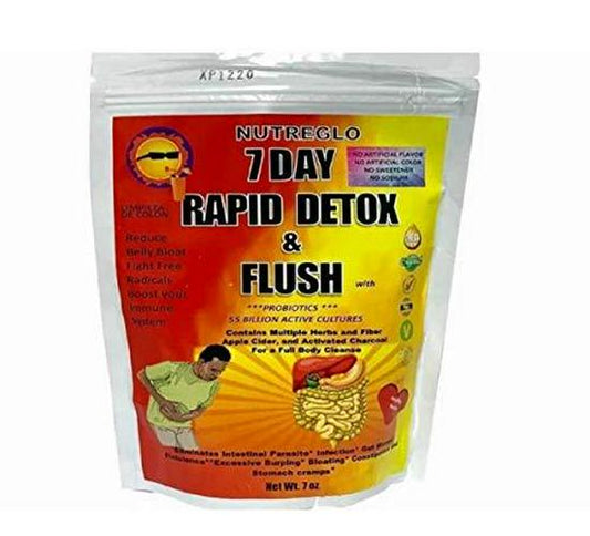 Nutreglo 7 Day Rapid Fiber Full Body Detox and Cleanse | All Natural, Healthy, Whole Body Multi-Fiber Formula for Men and Women | | Made in The USA